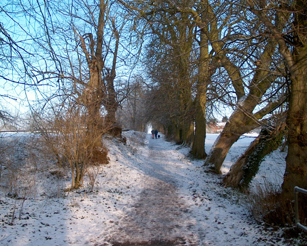 Church Walk In The Snow