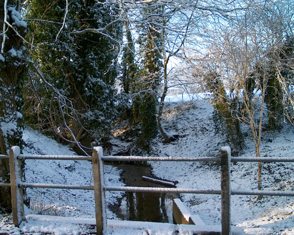 Church Walk In The Snow