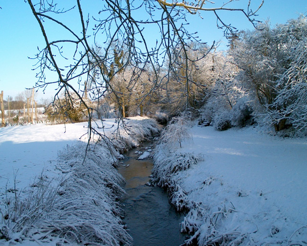 The Mill Race In The Snow