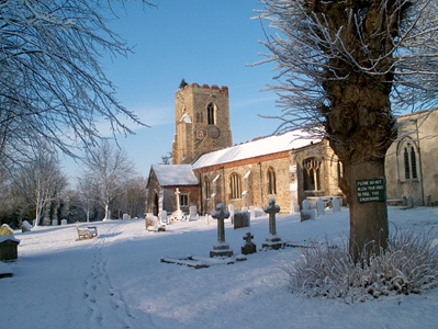 St Peter And Pauls Church In The Snow