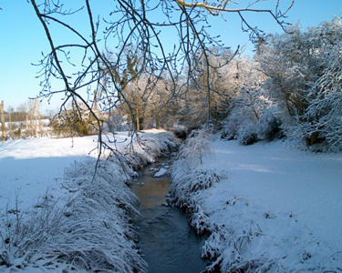 The Mill Race In The Snow
