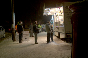 Chip Van In The Snow
