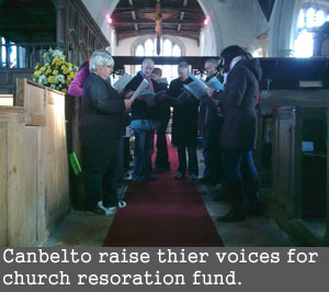 Canbelto raise voices for  Church Restoration Funds