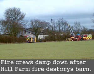 Barn Fire On Sims Lane