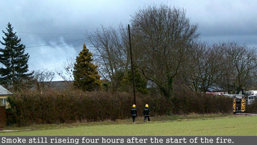 Barn Fire On Sims Lane