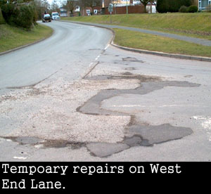 Tempoary Repairs on West End Lane